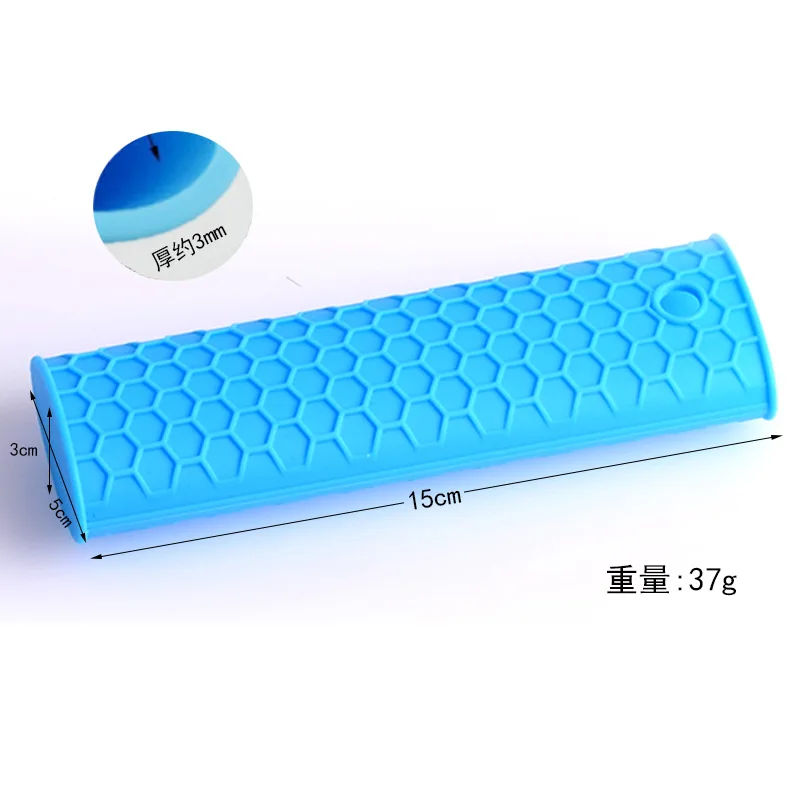 Aomily Silicone Heat Resistant Pot Handle Cover Gloves Clips Insulation Non Stick Anti-slip Bowel Holder Cooking Baking Mitts silicone oven mitts kitchen gloves silicone oven gloves silicone pan handle cover