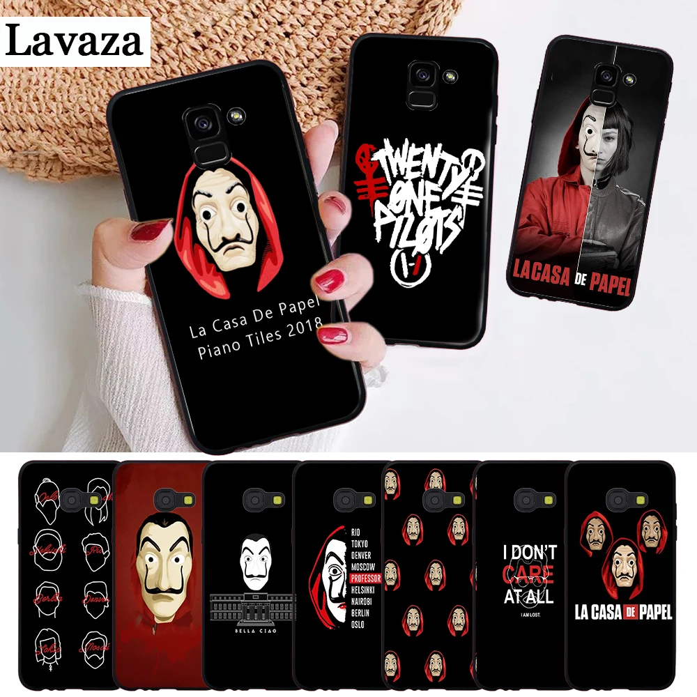 

Lavaza La Casa De Papel Money Heist Silicone Case for Samsung A3 A5 2016 2017 A6 Plus 2018 A7 A8 A9 A10 A30 A40 A50 A70 J6