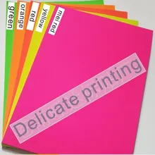 50/посылка, акции со скидками, A4 наклейки, флуоресцентные цвета флуоресцентный волос стороне наклейки, шероховатая поверхность