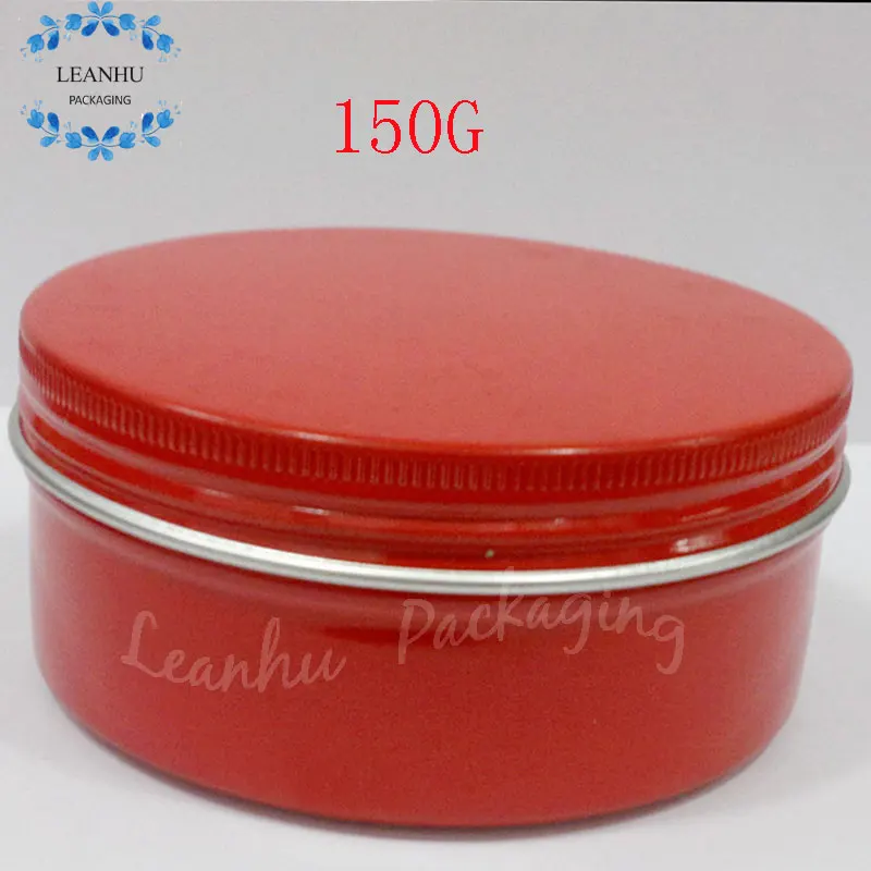 Red Aluminum Face Creams Cream Jar,Empty Jars Cosmetic Packaging,150G