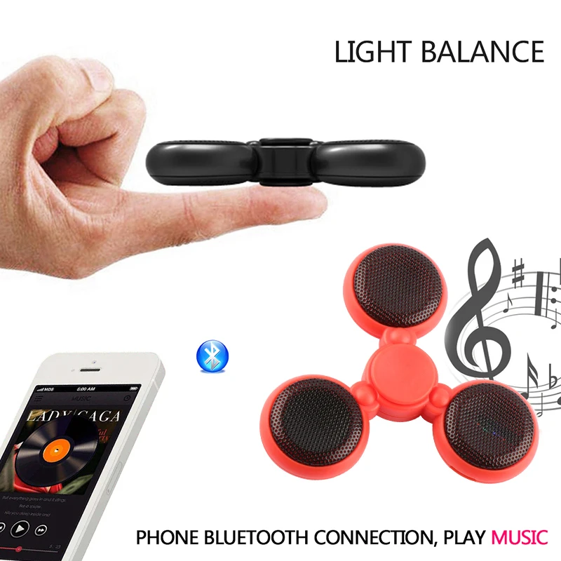 Ubit Mini Wireless Bluetooth Finger Rotary Speaker Led Ubit Mini Wireless Bluetooth Finger Rotary Speaker Led For Phone Portable Music Edc Toys In Speakers From Consumer
