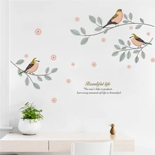 Птичье дерево стеновые наклейки домашний Декор Гостиная аксессуары для спальни настенные наклейки «сделай сам» настенное искусство