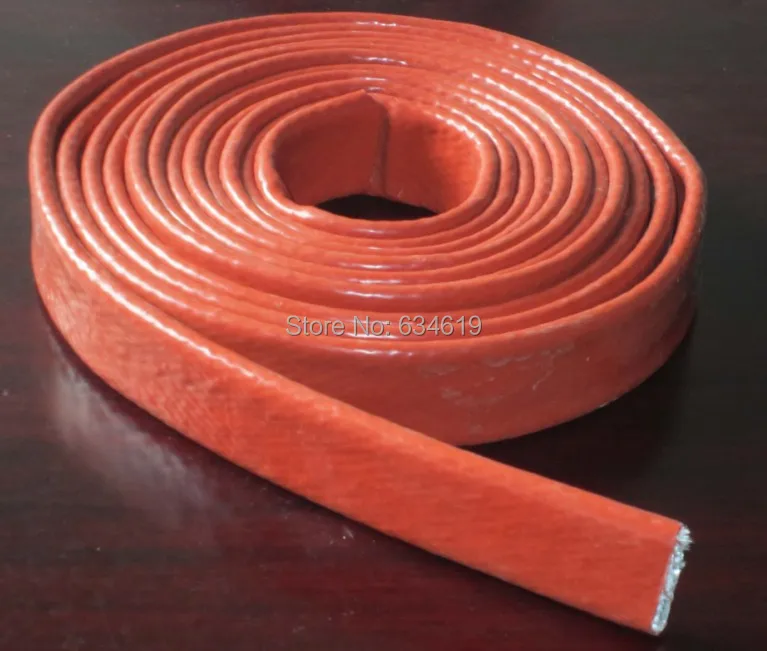 120mm Silicone Fiberglass Heat Resistance Sleeve Heat Insulation Tube