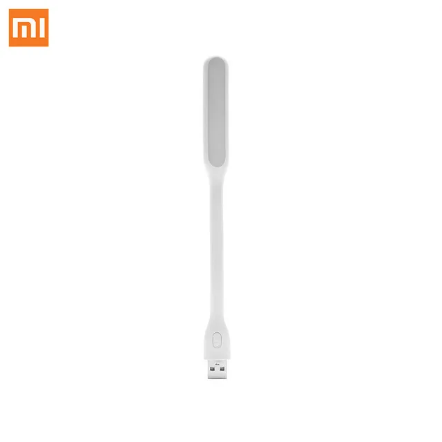 xiaomi USB вентилятор гибкий USB портативный мини-вентилятор высококачественный силиконовый материал энергосберегающий для xiaomi все источники питания - Цвет: led white