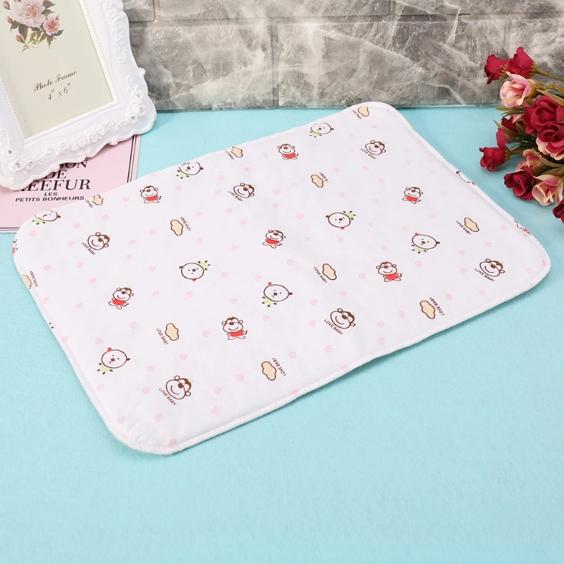 3 ColorS 35*25cm Baby Changing Pad Reusable Waterproof Stroller Diaper Folding Soft Mat Washable