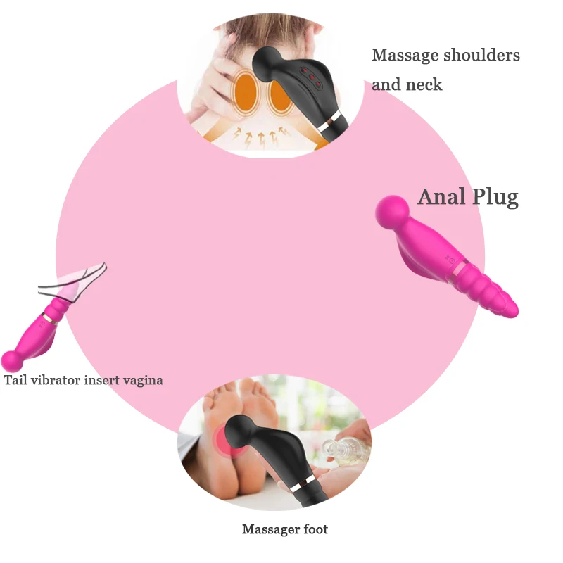 Powerful Multi-Speeds Rabbit Vibrator Sex Toys for Woman,Magic Wand Female G-Spot Clitoral Vibrator Adult Sex Products For Women