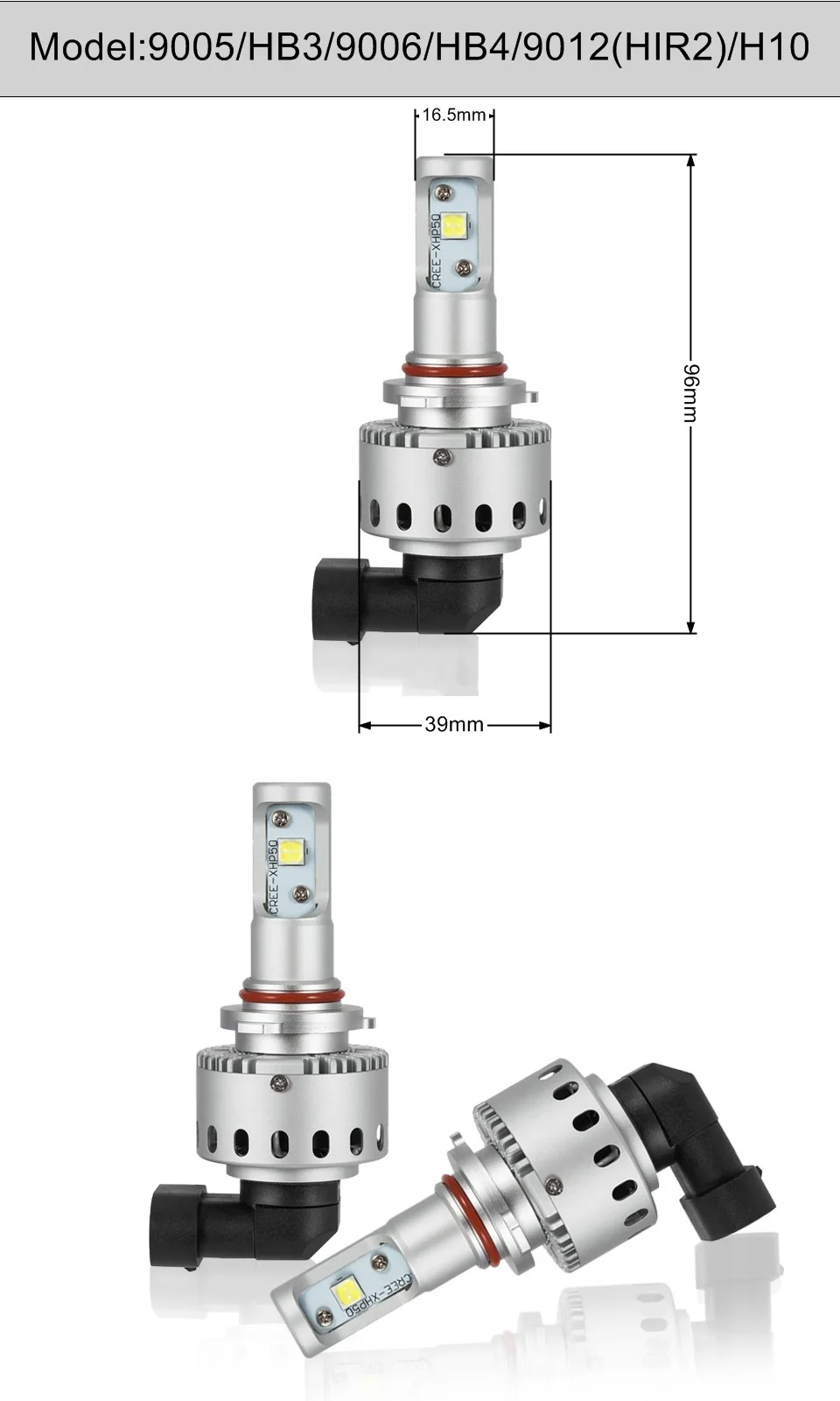 H7 H4 светодиодный лампы H8 H11 H16 H9 H10 9012 HIR2 H1 9005 HB3 9006 HB4 H3 автомобиля светодиодный фар свет CREE XHP50 чипы 12000LM 12 В светодиодный авто