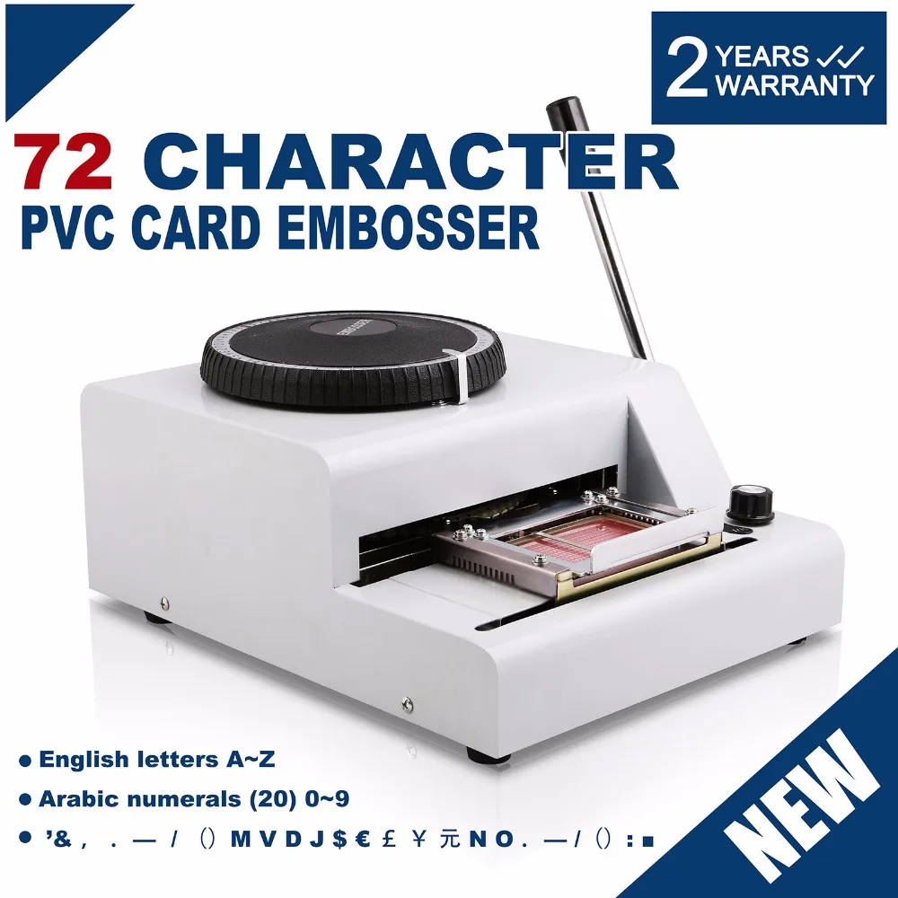 

Adjustable Kerning Manual member card / Stamping Machine 72-Character Code Printer