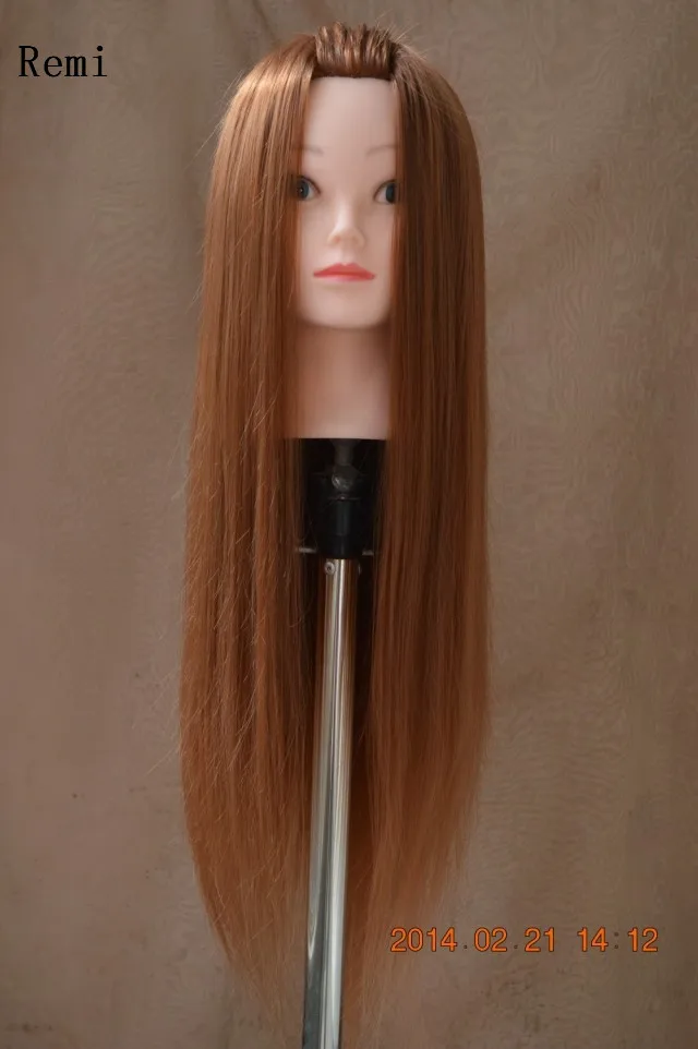 hot sale long hair cosmetology mannequin heads for braiding Synthetic
