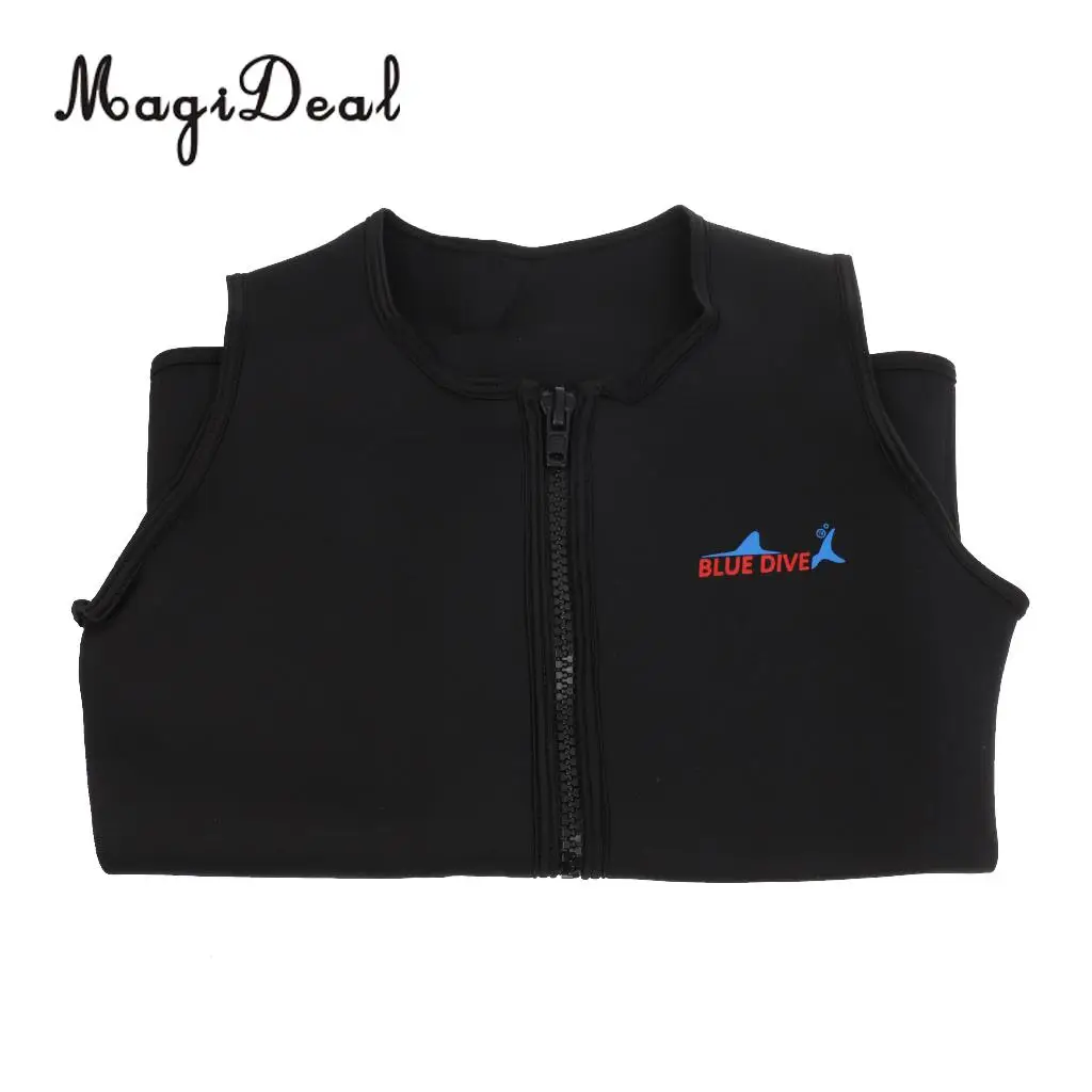 MagiDeal Black Men Women 2mm Neoprene Wetsuit Vest Top Shirt Jacket Swimwear Equipment for Diving Spearfishing S/M/L/XL/XXL