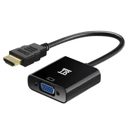 TechRise позолоченные высокого-Скорость 1080 P активность HDTV HDMI to VGA adapter конвертер мужчин и женщин с аудио И Micro Зарядка через usb