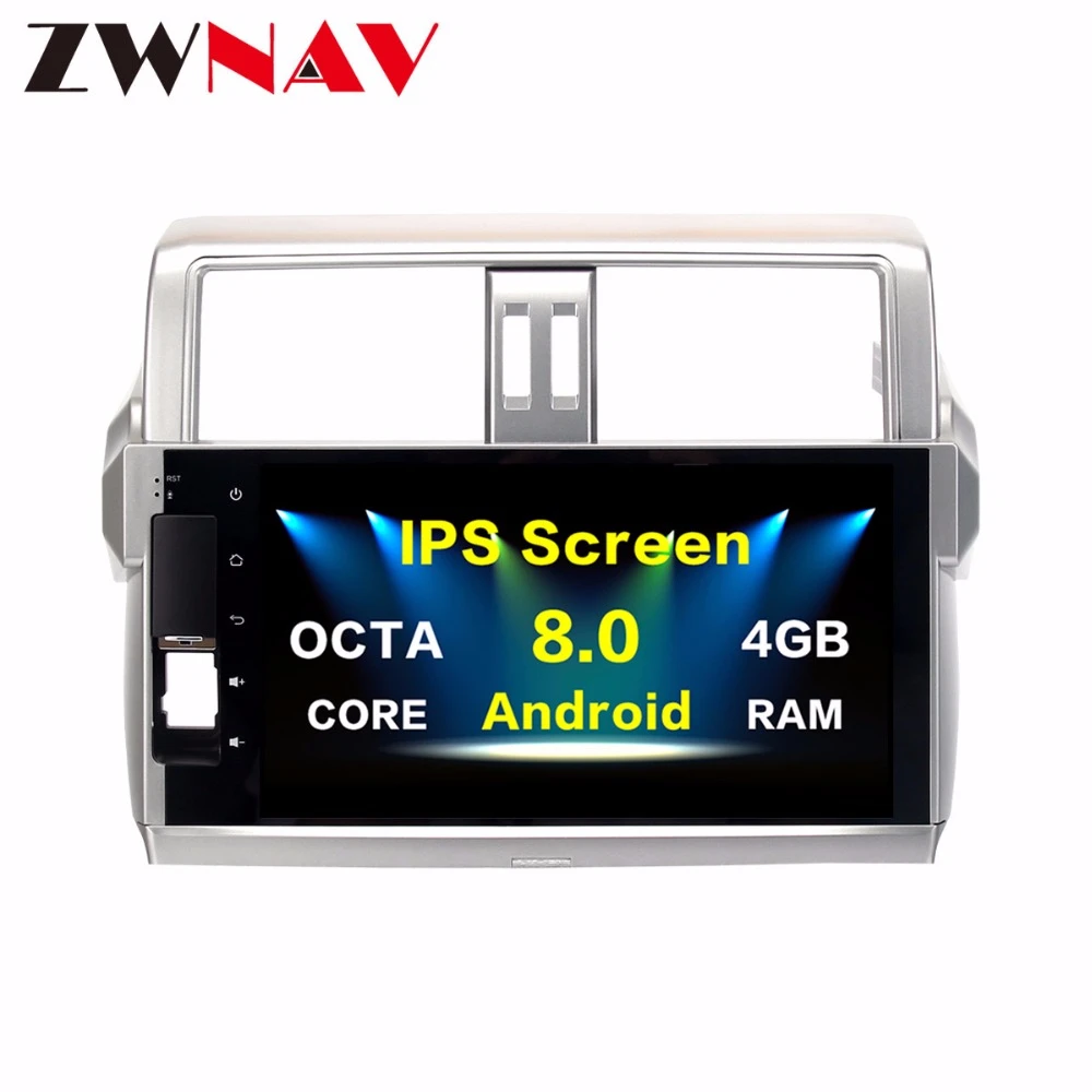

2Din Android 8.0 Car GPS Navigation head unit For Toyota new Prado 150 2014 2015 multimedia Radio tape recorder no DVD player BT