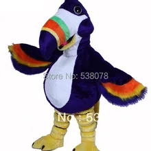 Фиолетовый Toco Тукан Туки птица маскоты Костюм взрослых Размер птицы маскоте костюм маскота вечерние Carvial Cosply Костюмы SW573