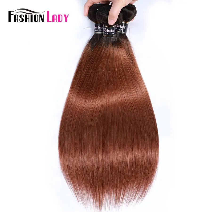 Fashion Lady Pre Colored Malaysian Straight Hair Bundles 1b 30