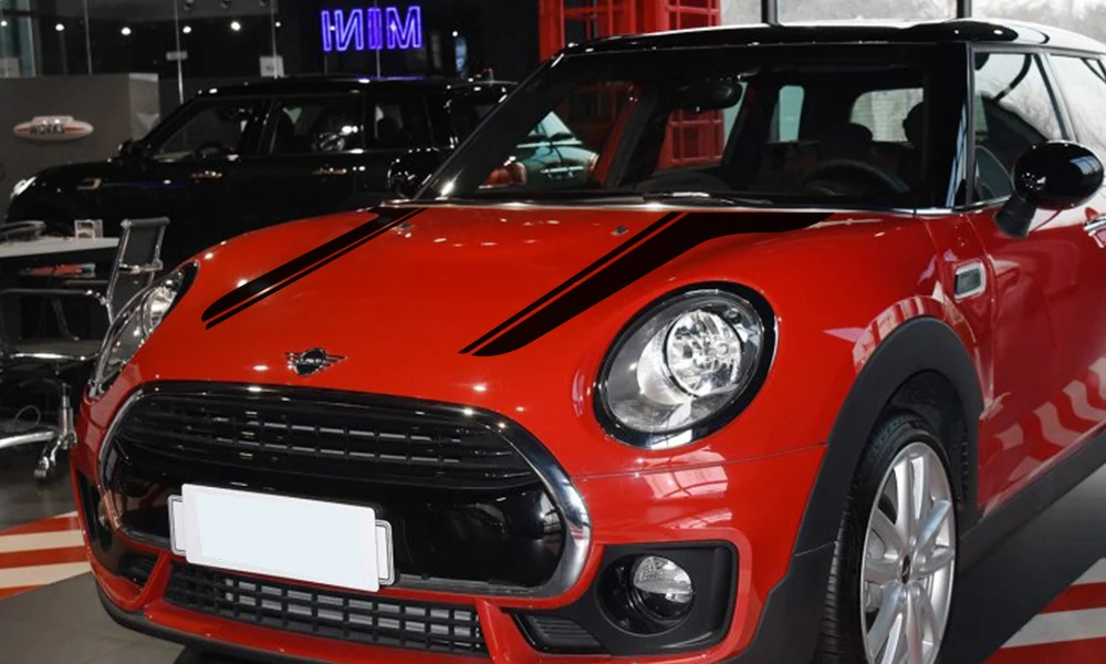 Капот автомобиля наклейки на капот полосы наклейка для Mini Cooper S JCW R55 R56 R60 R61 F54 F55 F56 F57 F60 аксессуары для земляков