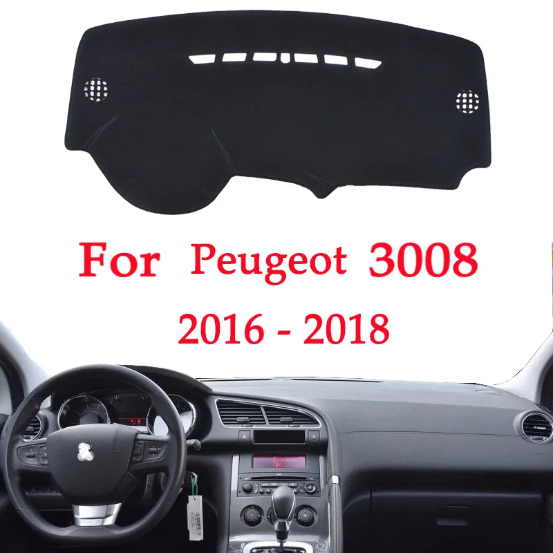 

car dashboard avoid light pad instrument platform Desk Cover Mats Carpets For Peugeot 3008 2016 2017 2018 Automotive interior