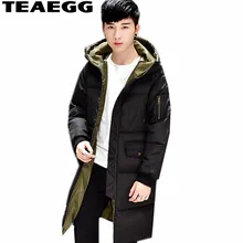TEAEGG Мужская куртка плюс размер 4XL 5XL с капюшоном зимняя куртка мужская куртка-парка толстый хлопок мужская куртка Зимние теплые пальто AL348