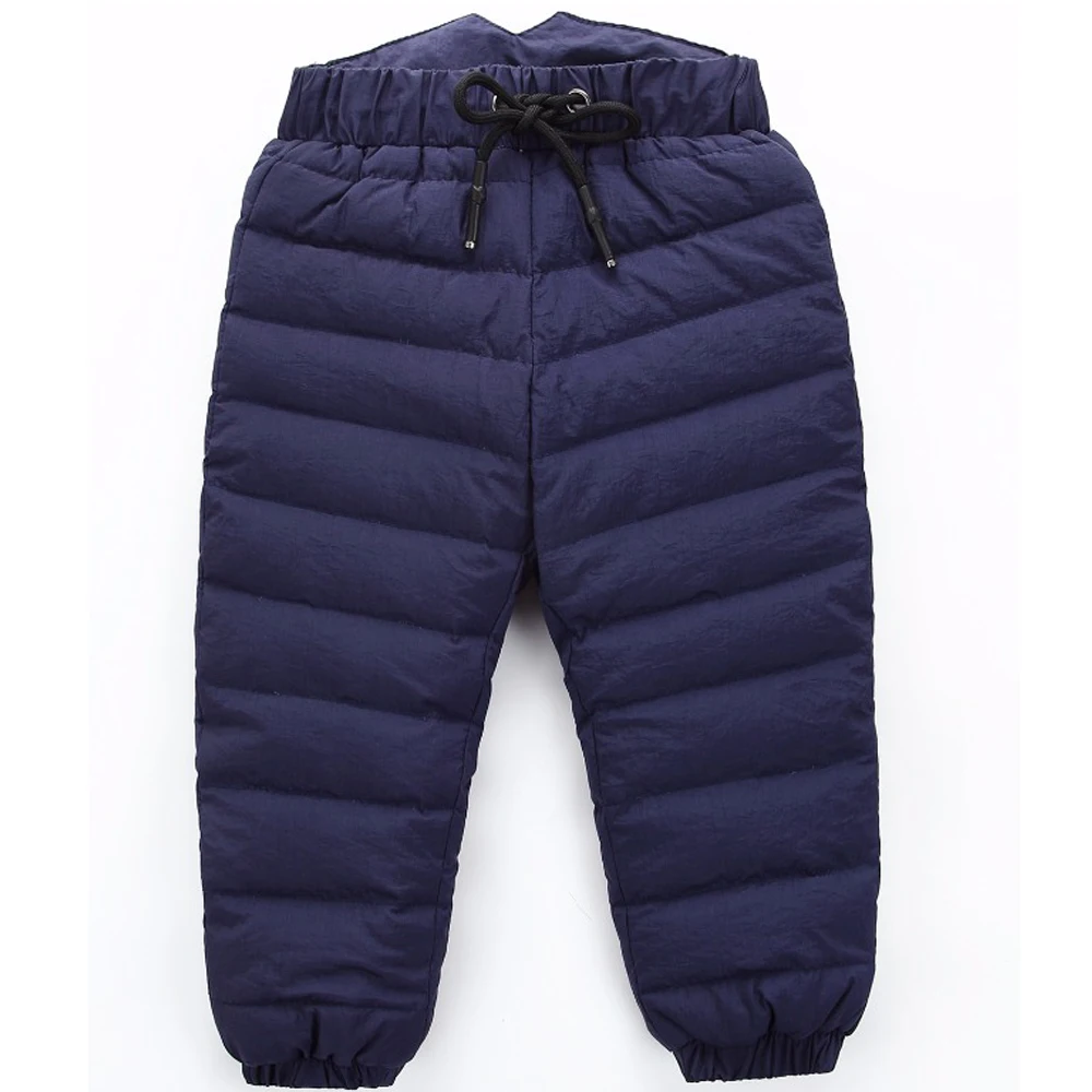 

2018 New Style Boys Long Pants Children Girls Trousers For Girls Winter Thicken Warm Slim Clothes Down Baby Kids Autumn Clothing