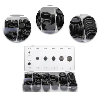 

170PCS Rubber Grommet Assortment Firewall Hole Plug Electrical Wire Gasket Boxed Rubber Protection Coil Set