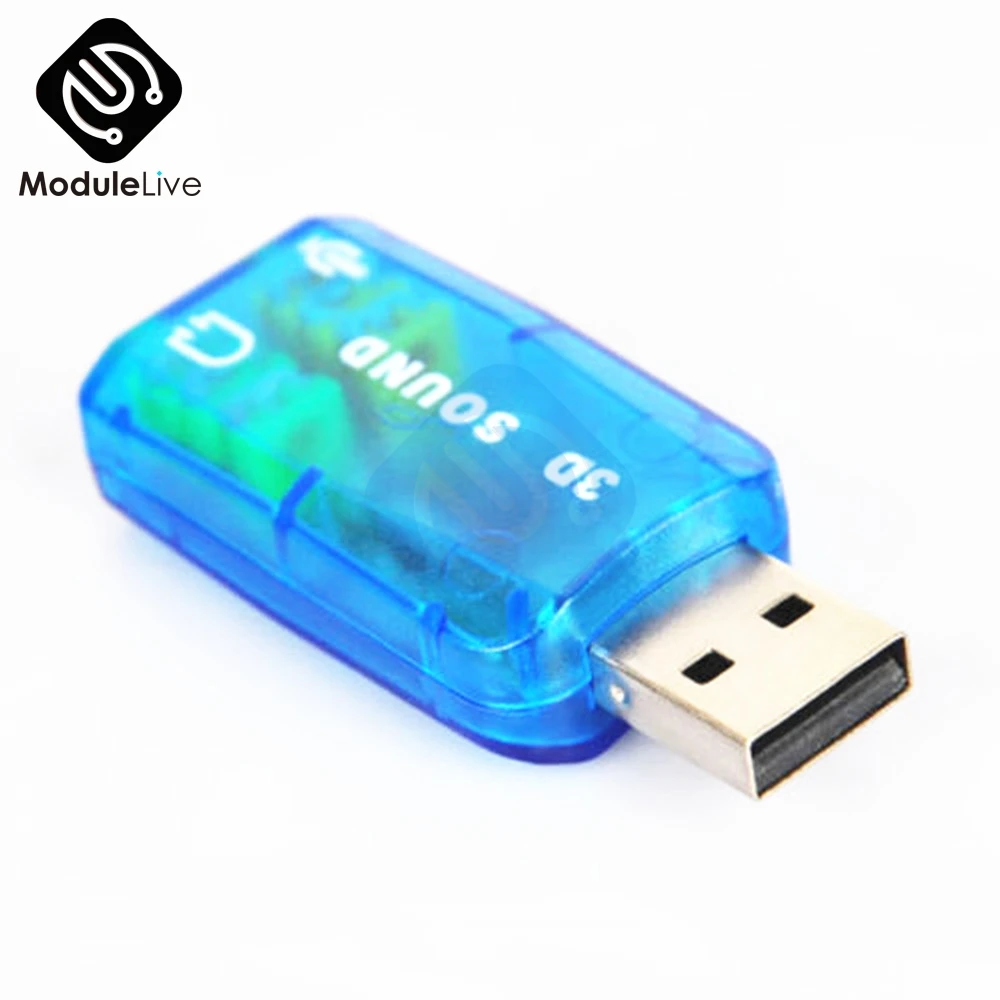 Diymore CM108 чипсет USB 2,0 для 3D Аудио Звуковая карта адаптер Виртуальный 5,1 канальный класс B усилитель мощности для микрофонной гарнитуры