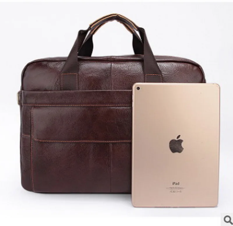 blau Herren Leder Taschen Brown Männer tasche Business Laptop Aktentasche Einzelner Echtes black Schulterbeutel 7xnpBn