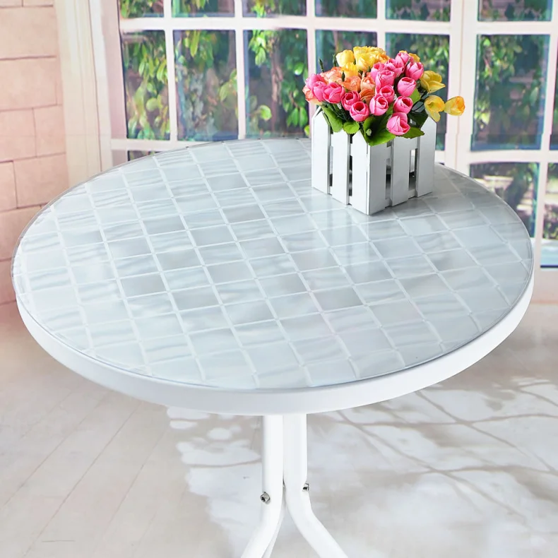  2019 new arrival pvc table cloth home textile home table protector sofa glass crystal board placema