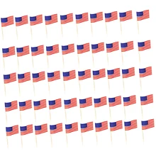 2000 шт американский флаг, США еда декорирование тортов капкейк палочки выбирает топперы Коктейльные шпажки вечерние услуги