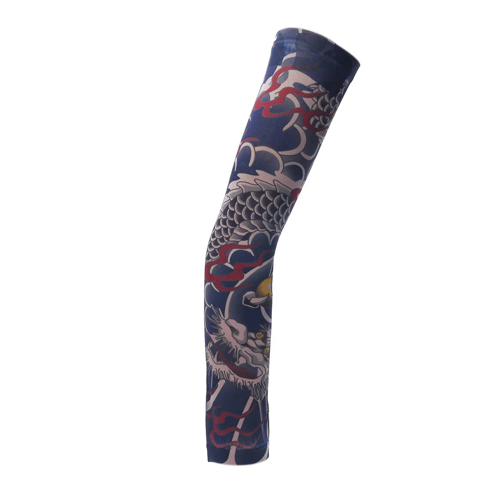 Высокоэластичные временные чулки с татуировкой для мужчин 1 шт.|arm sleeve|fake tattoo sleeves