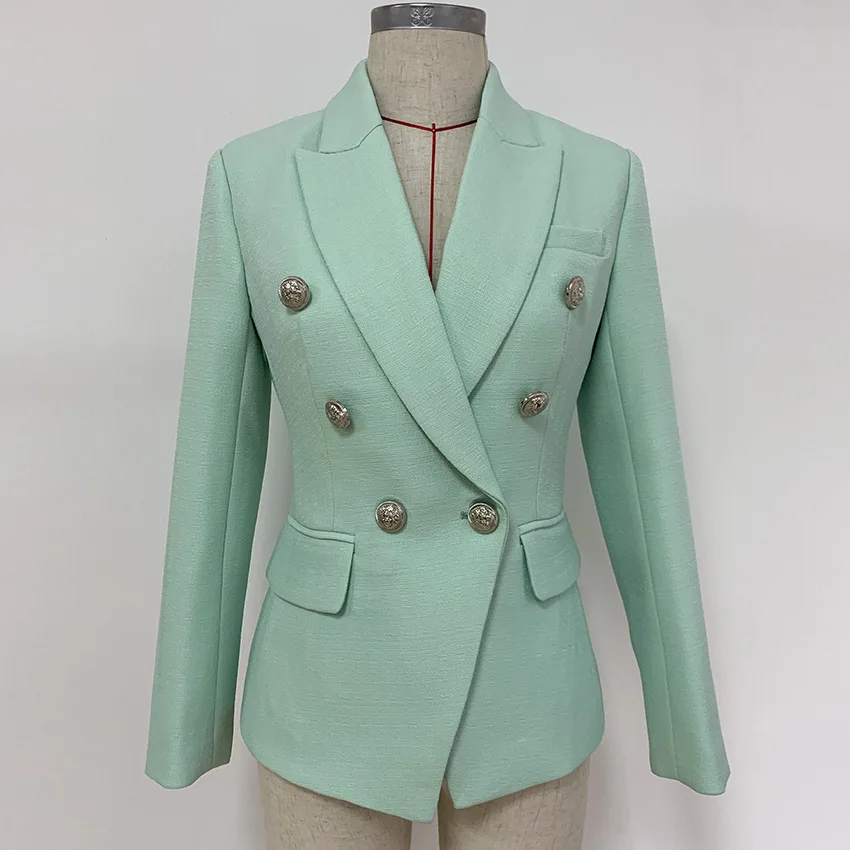 

2019 Spring autumn classics double-breasted coat Chic elegant OL jackets blazer A500