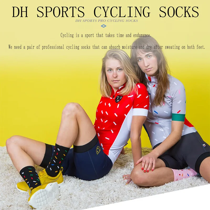 Модные спортивные элитные велосипедные носки Dh, дышащие износостойкие носки для бега на велосипеде, скейтборда, скалолазания