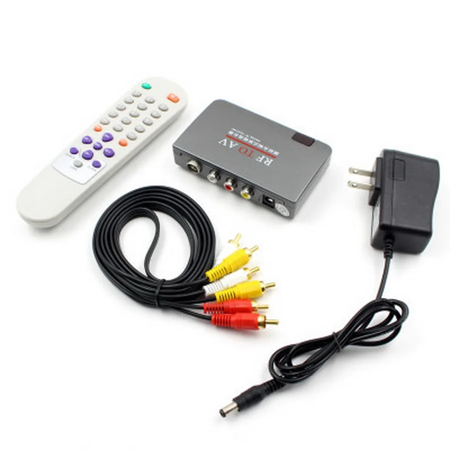 dhl or fedex 10pcs RF TO AV Receiver RF To AV Analog Cable TV Receiver
Converter USB AC110V-AC240V