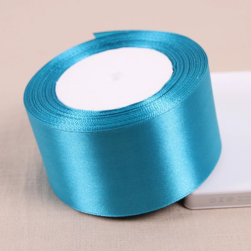 

2 inch (50mm) 25 Yards/Roll Silk Satin Ribbons For Arts Crafts & Sewing Handmade DIY Material Wedding Party Decoration Gift Wrap