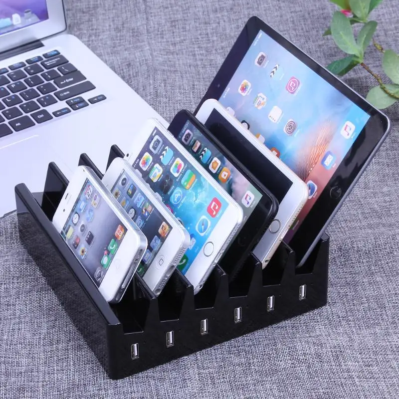 AU Plug 6 Port Smart Charger Dock for Mobile Phone Tablet