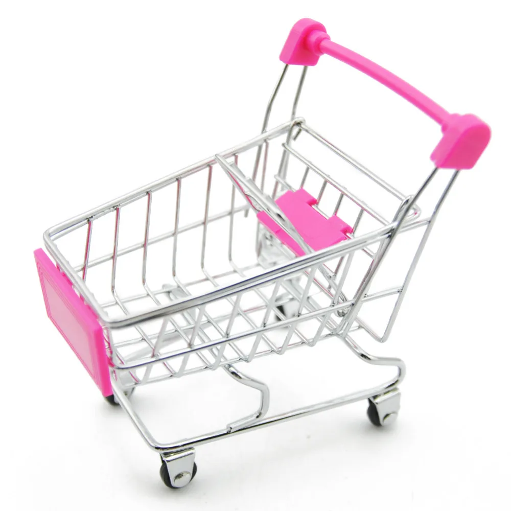 Buy 4 Colors Shopping Cart Mini Trolley Toy Pretend