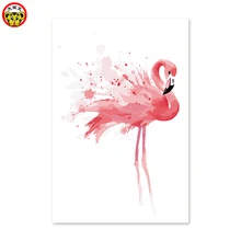 Diy домашний Декор картина маслом по номерам рисунок картина ручной работы абстрактное украшение на стену картина для гостиной фламинго