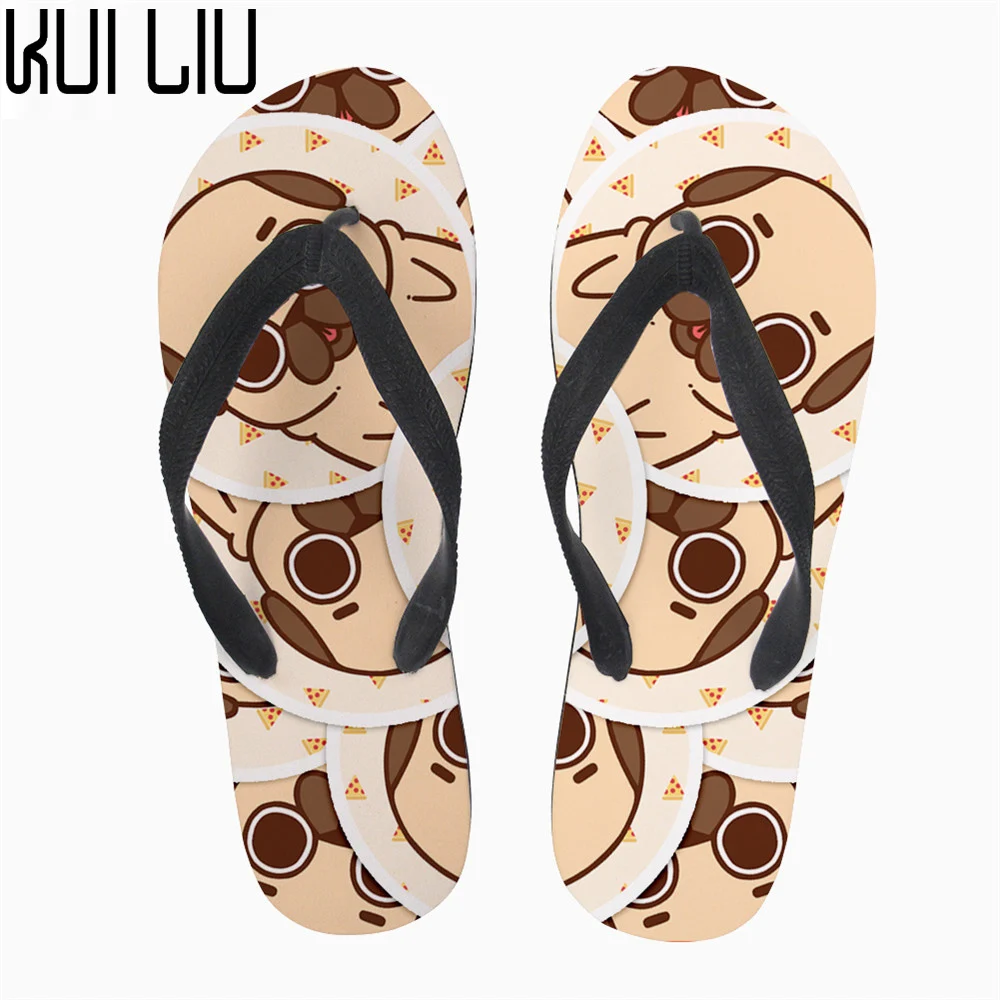 women's animal flip flops