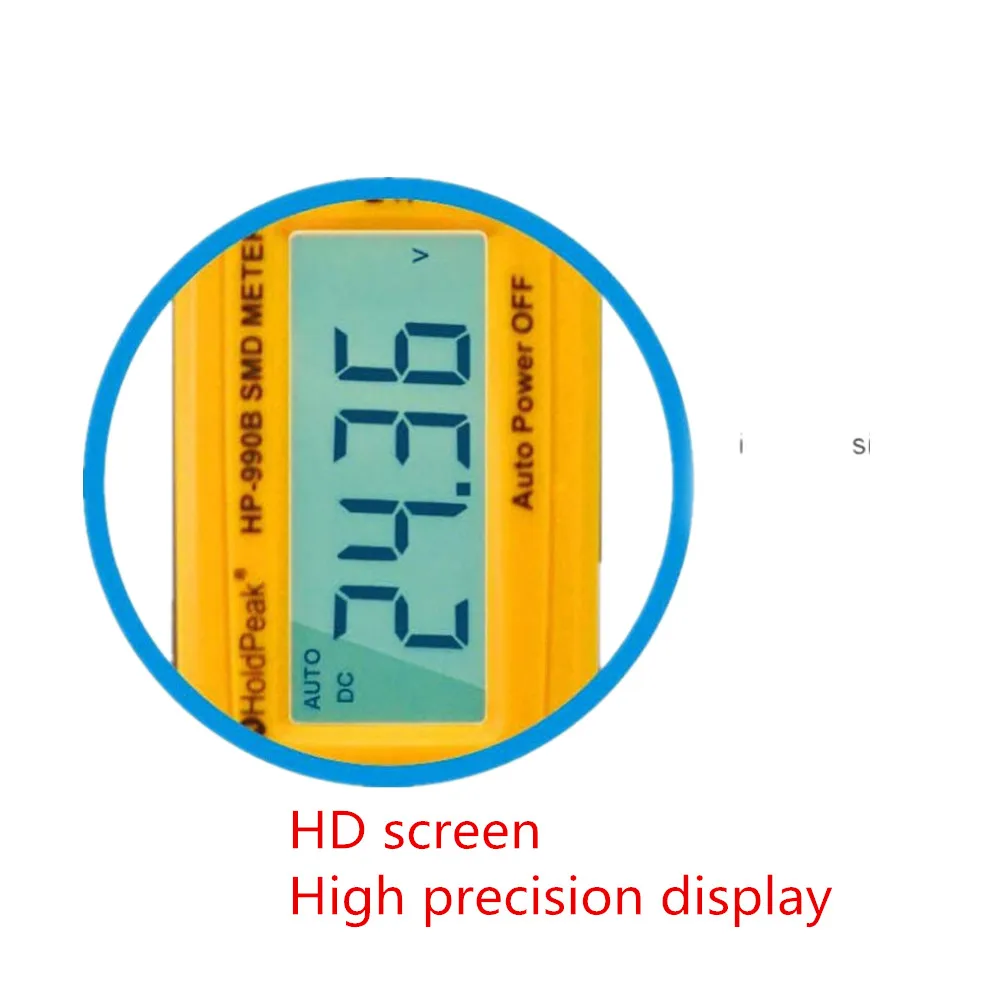Auto range digital multimeters hp-990b SMD Multimeter Diode Capacitance Resistance Tweezers Meter tool Auto Range tester tools