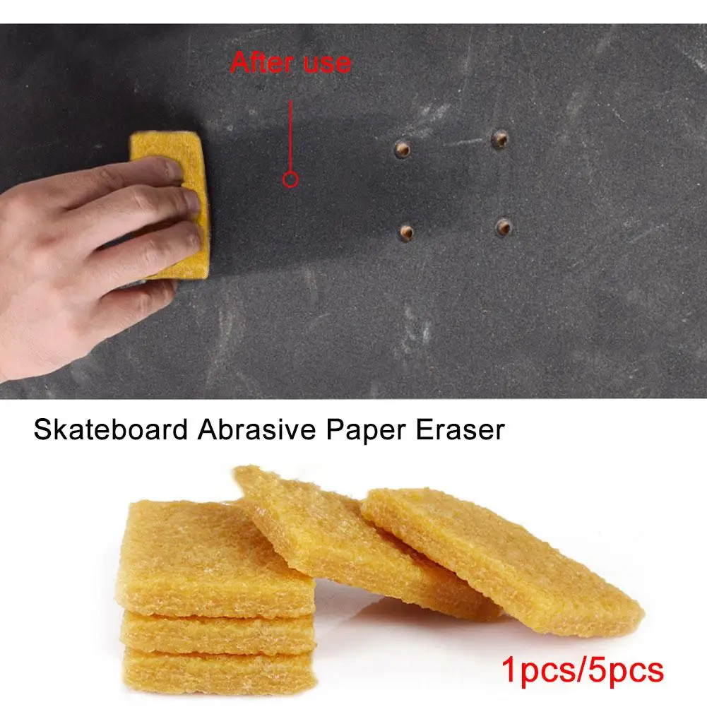1pc or 5pcs Useful Magic Durable Skateboard Grip Griptape Gum Rub Wipe