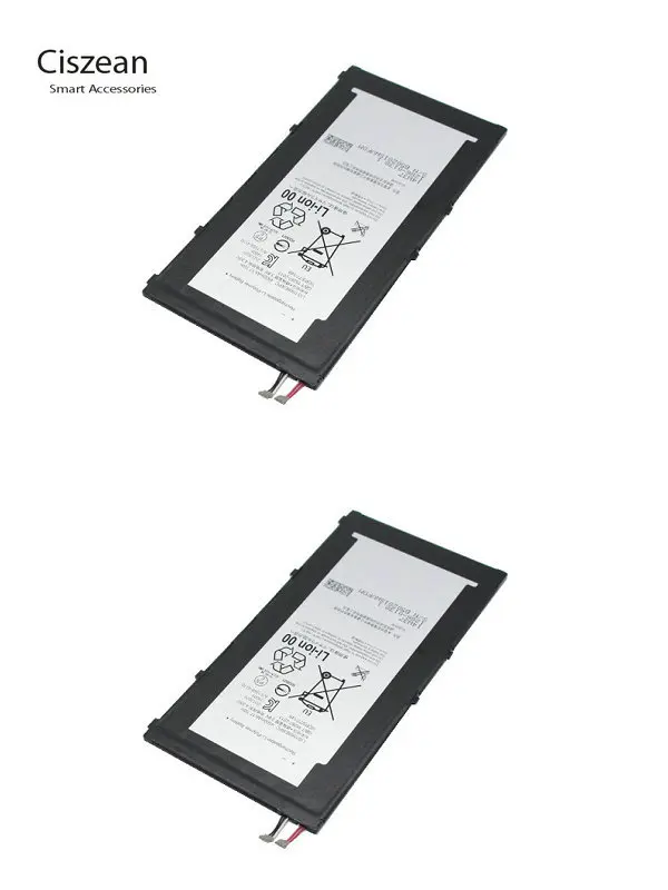 Ciszean 2x 4500mAh Replacement Battery For Sony Xperia Tablet Z3 Compact LIS1569ERPC SGP611 SGP612 SGP621 batteries | Мобильные