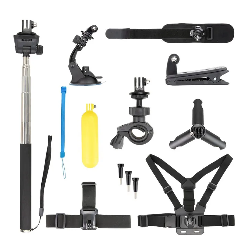 

Outdoor Camera Bundles Assortment Tools For DJI OSMO ACTION Wrist/Chest/Head Strap Retractable Selfie Stick Floating Stick
