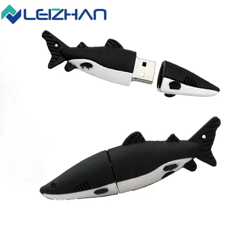 

LEIZHAN usb flash drive shark style jump drive funny animal pendrive 64gb 32gb 16gb 8gb 4gb student kid gift memory stick usb