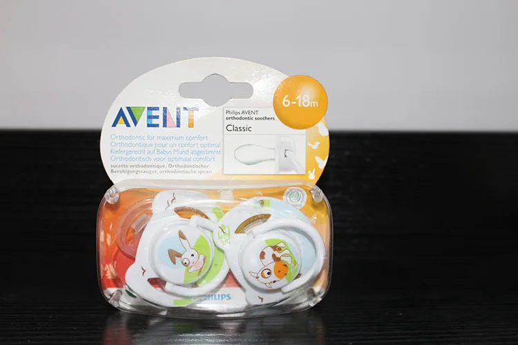 Avent пустышки без BPA Avent Ортодонтическая пустышка Avent Freeflow силиконовые пустышки 6-18 месяцев 2/упаковка - Цвет: Слоновая кость