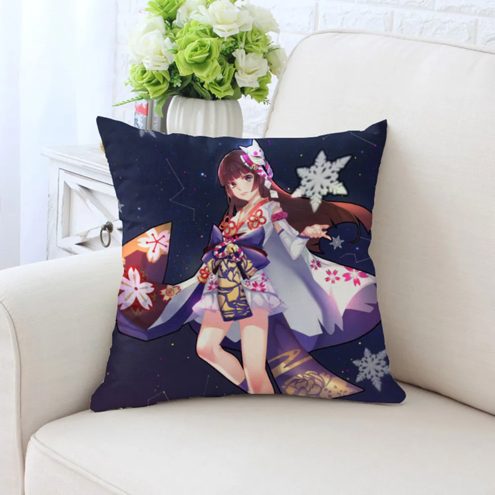 

BZ152 Anime Onmyoji Series Pillowcase Sofa Car Pillow Cover Machine Washable Home Textile 45cm*45cm/18"x18" Inch