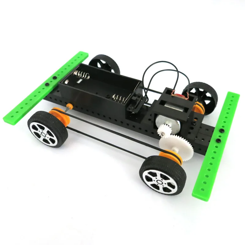Puzzle DIY Assembled Car Toy Kids Early Education Supplies Physics Science Experiment Simple Learning Tool Supplies Toy educational toy physics experimental equipment