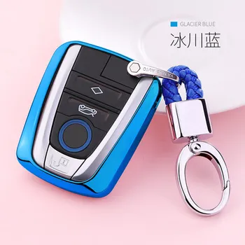 

Soft TPU Car Key Case Cover for BMW I3 I8 Series Car Styling Protection Key Shell Keychain Ring Accessories 2018