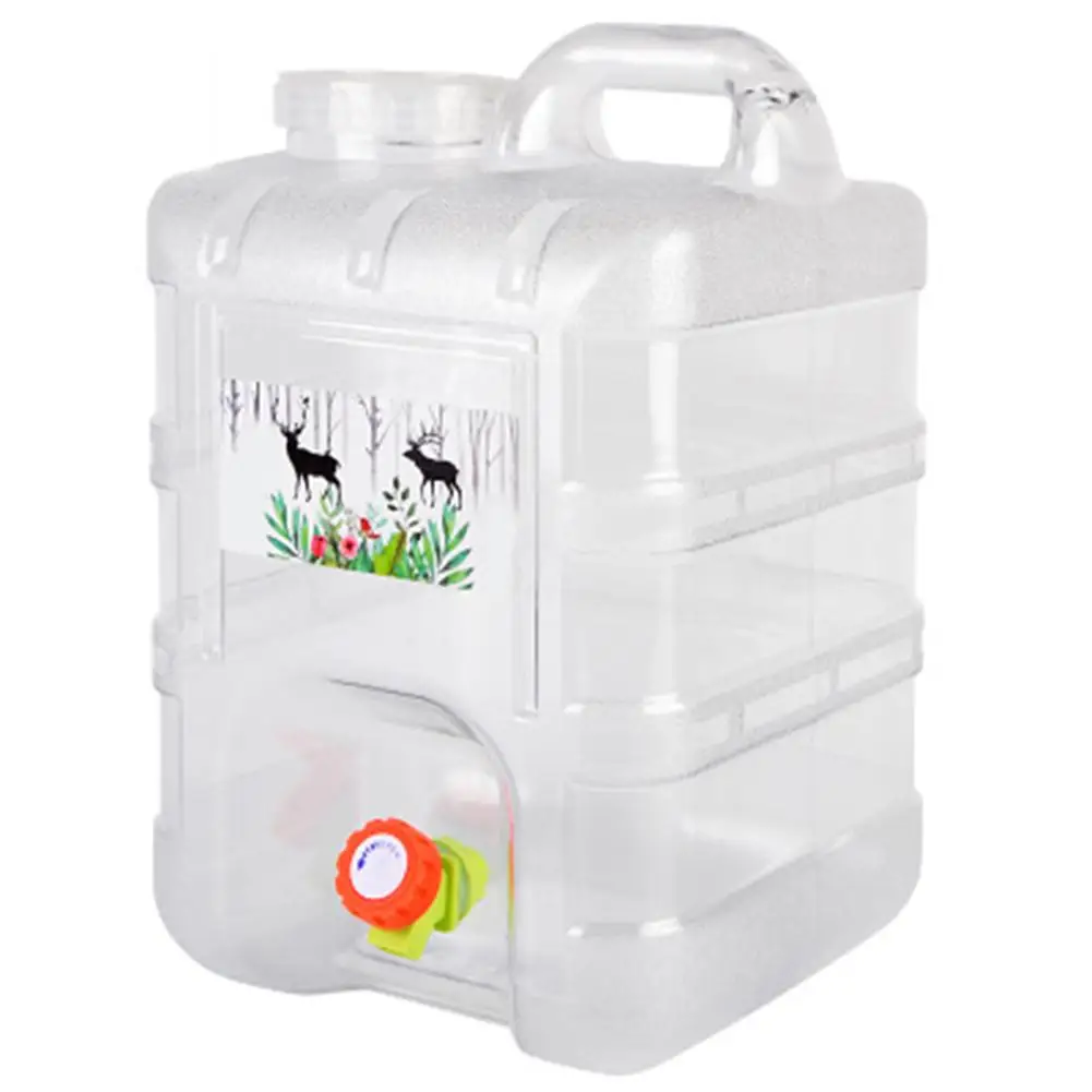 

20L Car Water Storage Bucket Portable Car Travelling Water Bottle Outdoor Water Container with Faucet Camping Water Jug