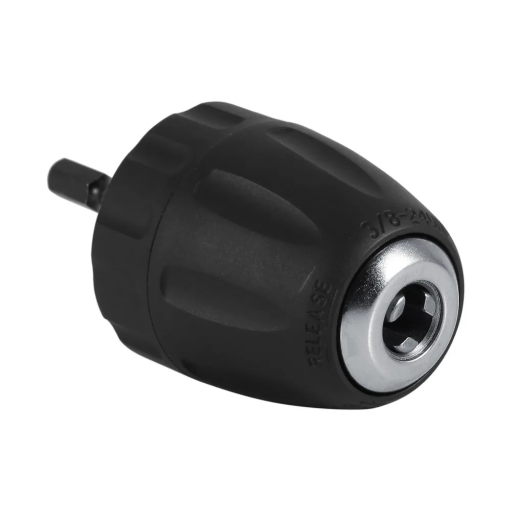 1PC Drill Keyless Lathe Chuck Plastic Sleeves 0.8 10mm 3/8" 24UNF + 1/4