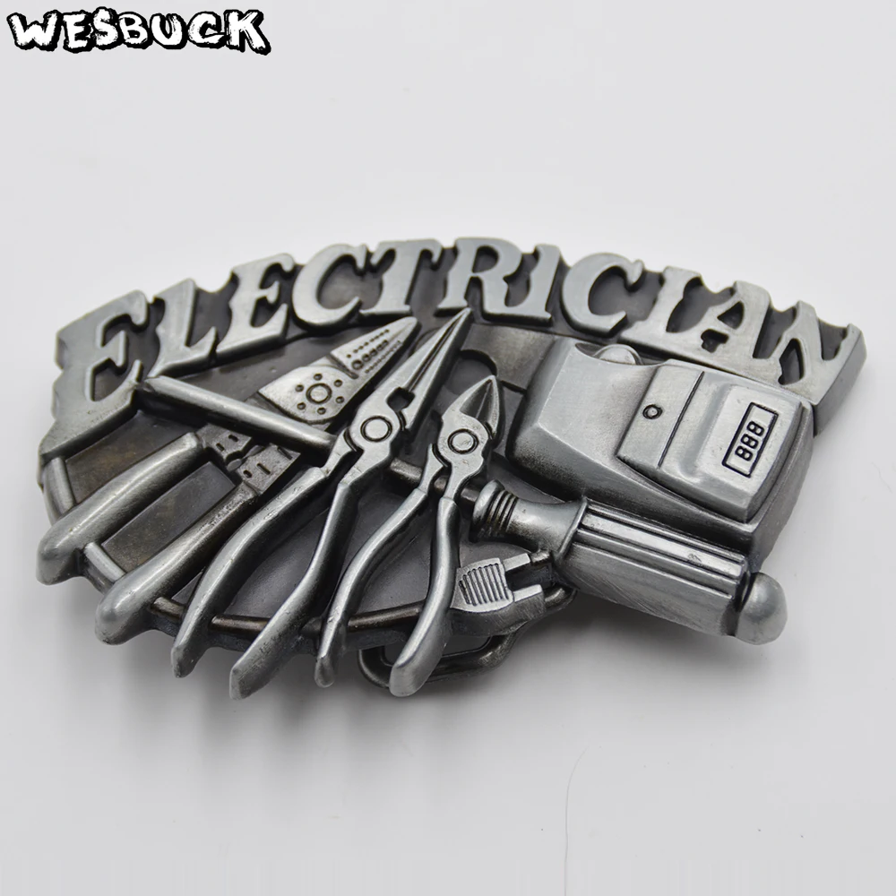 

WesBuck Brand ELECTRICLAN western buckle tool belt buckle