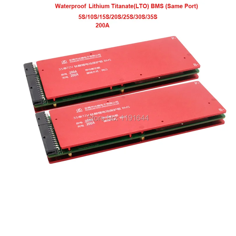 

2PCS/Lot 5S/10S/15S/20S/25S/30S/35S Lithium Titanate LTO Battery Protection Circle Board BMS Continuous 200A Discharge