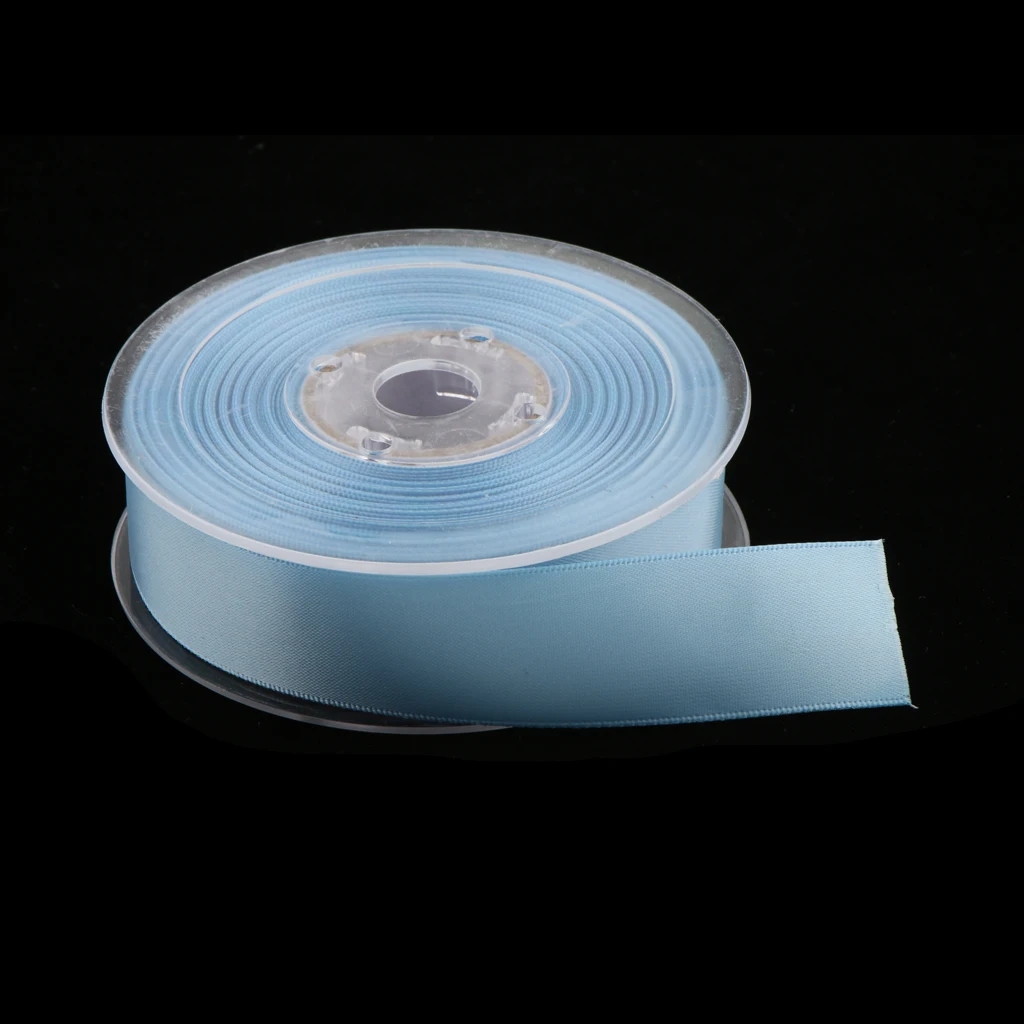 20 Meters Double Sided Polyester Satin Ribbon for Wedding Party Gift Wrapping Craft 25mm 